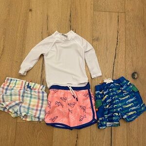 Kids Swim Set - White, Pink, Blue